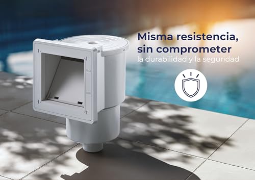 Miniatura 3 de Gre Ar100 - Skimmer Para Piscina Estándar Válvula De Impulsión, Color Blanco, 27 X 22 X 35 Cm