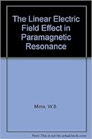 Linear Electric Field Effect in Paramagnetic 0198519443 Book Cover