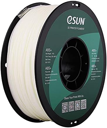 eSUN ABS+ Filament 1.75mm, 3D Printer Filament ABS Plus, Dimensional Accuracy +/- 0.05mm, 1KG Spool (2.2 LBS) 3D Printing Filament for 3D Printers, Fire Engine Red