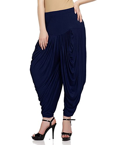 Ardour Women's Harem Pants Loose Casual Lounge Yoga Pants Joggers Free Size - Blue