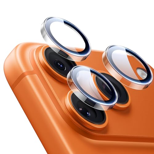 ESR for iPhone 17 Pro Max/17 Pro/16 Pro Max/16 Pro/15 Pro Max/15 Pro/14 Pro Max/14 Pro Camera Lens Protectors, Tough HD Individual Tempered Glass, Scratch Resistant, Armorite Series, 1 Pack, Clear