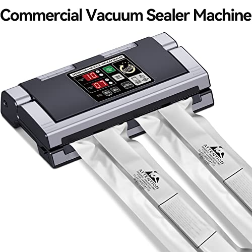 Vacuum Sealer Machine Commercial For Food Savers, Bc-Ms180, Nozzle Type, Smooth Flat Bag Adaptation, Air Inflation & Deflation, Dry & Moist & Crisp, High Power Sealing #TOP1