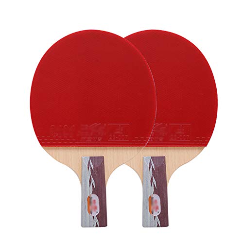 Raqueta de Madera/Doble 5 Estrellas. Ideal for escuelas, familias y Clubes Deportivos(Short Handle)