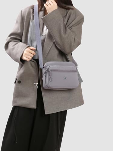 Image of COOLOME Purses for Women CrossBody Bag Waterproof Tote Shoulder Handbag Multiple Pockets Nylon Messenger Bag Fashion Tote Bag