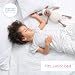 La sábana ajustable 100% algodón para bebés se adapta a la cama...