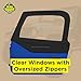 Sierra Offroad Jeep Half Doors for 1997 to 2006 Jeep Wrangler TJ - Black, Denim Vinyl - 2 Door Skins with Plastic Clear Windows - Factory OEM Precision Fit Replacement - Upper Door Skin (Set of 2)