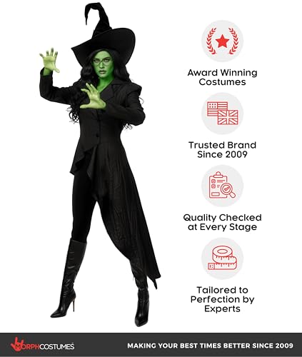 Wicked witch jacket costume pour femme taille S Morph - 7