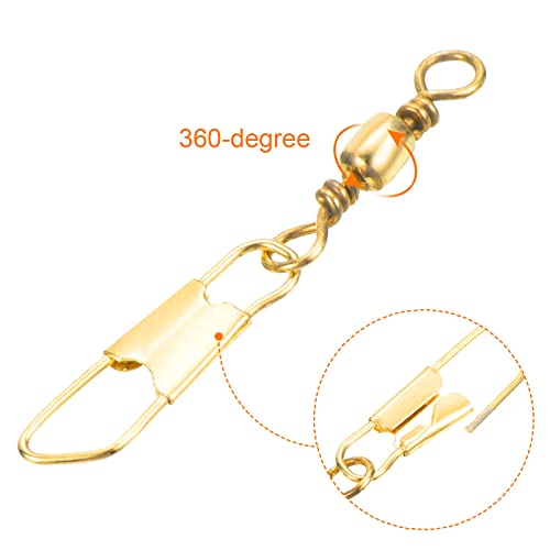 PATIKIL Fishing Barrel Swivel with Safety Snap - Image 4