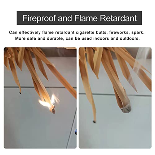 Caritierily Palmdach Schindel Reetdach Ziegel Kunststoff Stroh Palmdach Paneele 50 x 50 cm Palmstroh Flammhemmend Reißfest Wasserdicht für Tiki Bar Garten Pavillon Strandschirm Dekoration – Bild 6