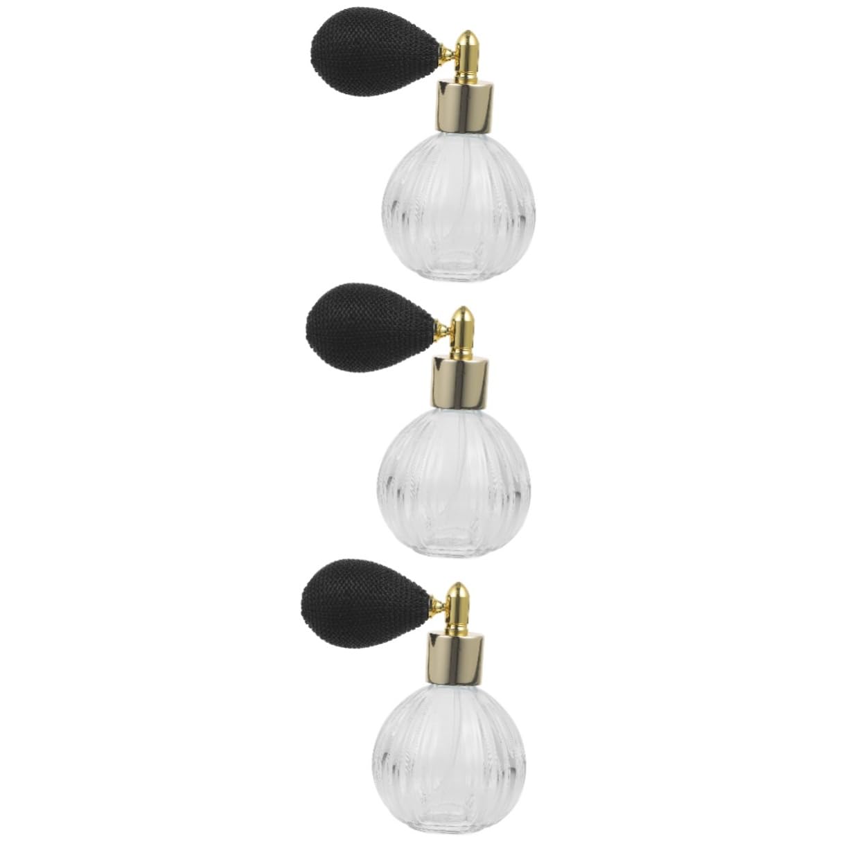 Lot De 3 Flacons De Parfum En Verre Vides Avec Bouchon Vaporisateur Pour Voyage