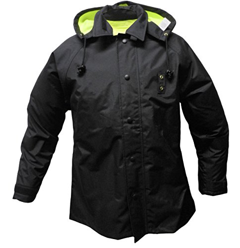 Solar 1 Clothing RRS2 High Visibility Reversible Police Rain Jacket, Lime, X-Large