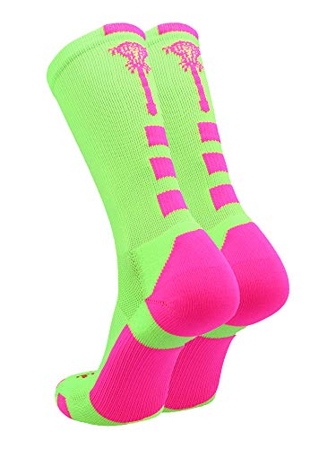 Image of TCK Lacrosse Socks Midline Lacrosse Stick Logo Crew Socks Men Boys Girls Women