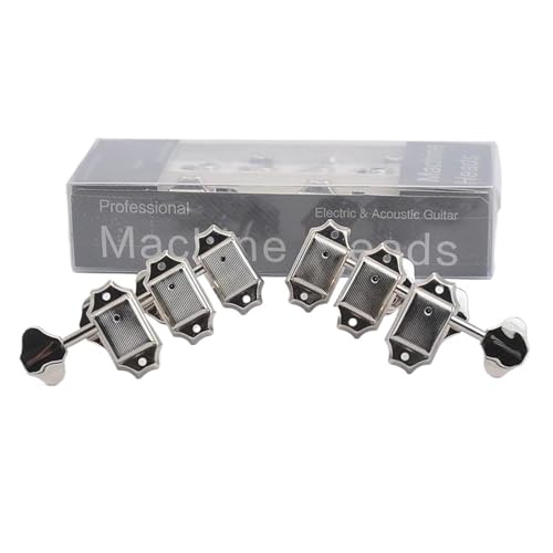 Guitar String Tuning Pegs 1 Set 3R 3L Vintage Machine Heads Tuners Nickel For LP SG Guitar
