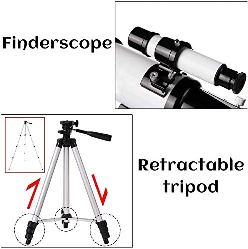 Telescopio refractor astronómico 70mm para principiantes miniatura 5