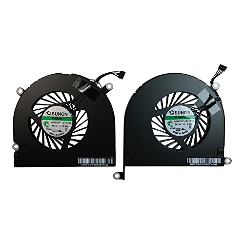 Ventilateur pour MacBook Pro A1297 MC227LL/A Power4Laptops en paire