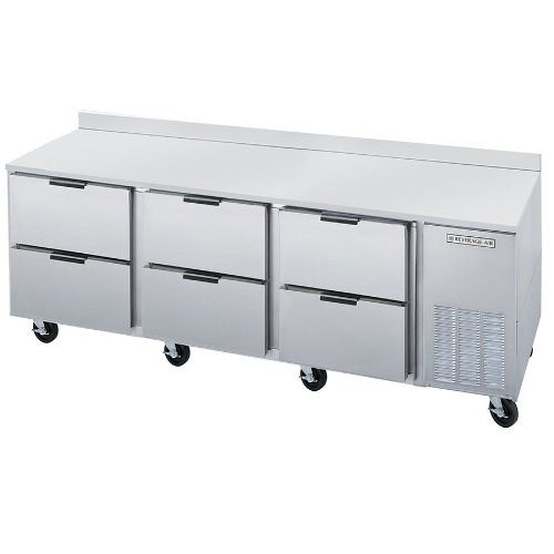 Beverage-Air Commercial Uw Worktop Refrigerators 93" Wtrd93A-6