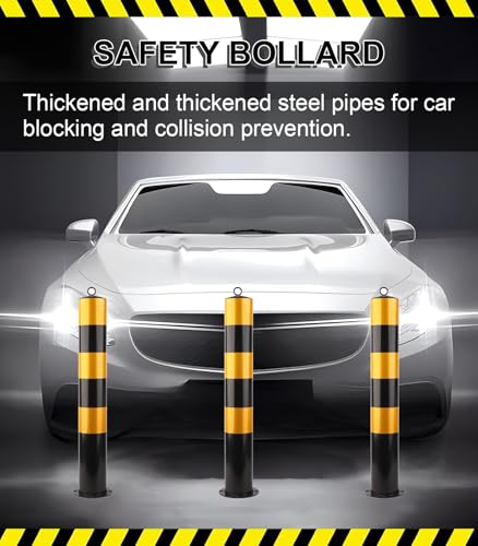 Bolardos de seguridad extraíbles de acero para proteger eficazmente el paso de peatones 2