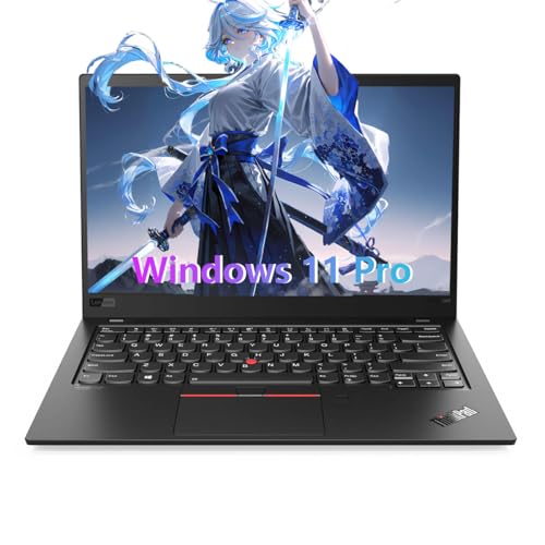 Lenovo Thinkpad X1 Carbon Gen 8, 14" FHD Laptop, Core i7-10610, 16GB RAM, 512GB SSD, Backlit Keyboard, Fingerprint, Type-C, Windows 11 Pro (Renewed)