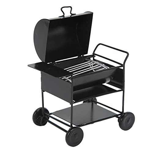 Mini Modelo de Horno con Parrilla para Barbacoa, Material de Hierro de Primera Calidad, Apariencia Realista, Exquisitas Piezas de Decoración de Coche RC, para 1/10 RC Crawler