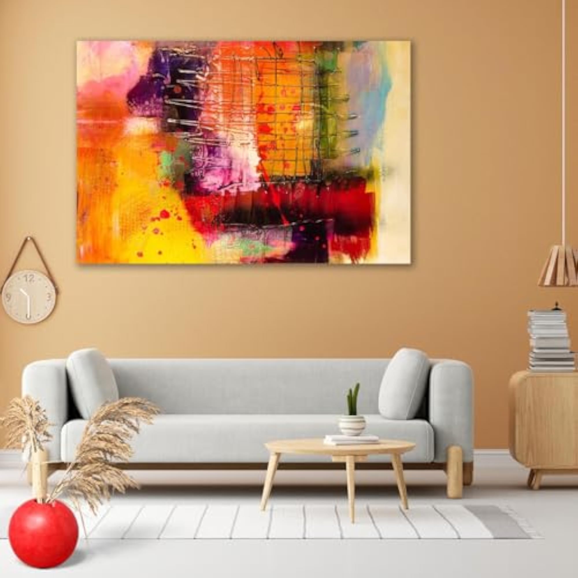 Modern Abstract Art D6 Peel & Stick Vinyl Wall Sticker