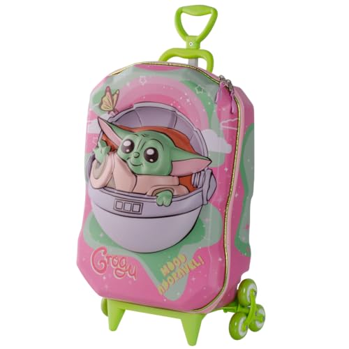 MOCHILA 3D MAXTOY STAR WARS GROGU ROSA