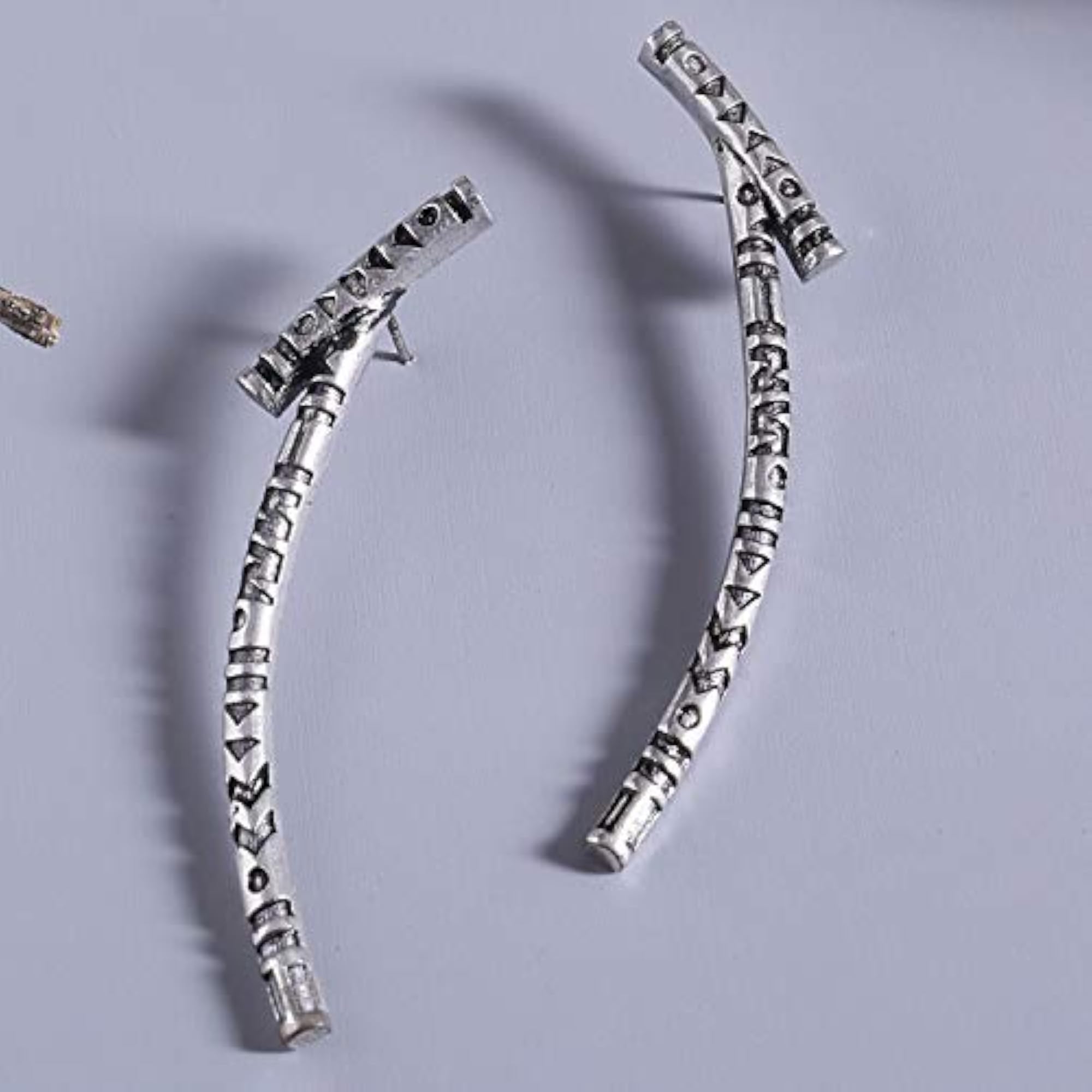 Oxidised Plating Brass Boho Dangler Earrings