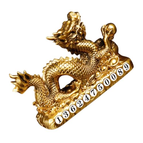 Décor de dragon chinois authentique avec cette sculpture en résine