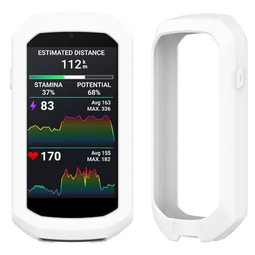 Image of Garmin Edge 1050 Cycling GPS Computer White Silicone Case Gift Box Bundle | Color Touchscreen, Built-in Speaker, Group Ride, Road Alerts | Includes PlayBetter Screen Protectors, Adapter, Case & More