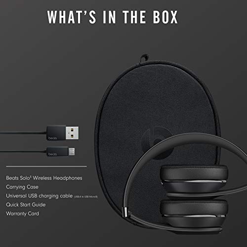 Beats Solo3 Wireless On-Ear Headphones - Apple W1 Headphone Chip, Class 1 Bluetooth, 40 Hours of Listening Time, Built-in Microphone - Black by Beats - Image 6