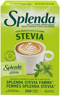 SPLENDA Stevia No Calorie Sweetener, Sugar Substitute Packets, 200 Count (Pack of 1)