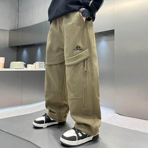 Pantalones cargo niño para juegos en el exterior y senderismo de otoño 3