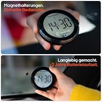 OOONO P-DISC NO2 - Elektronische Parkscheibe mit Zulassung fürs Auto - Automatische Digitale Parkscheibe Elektrisch mit Zulassung vom KBA nach StVO - Elektrische Parkuhr Auto zugelassen – Ansicht 7