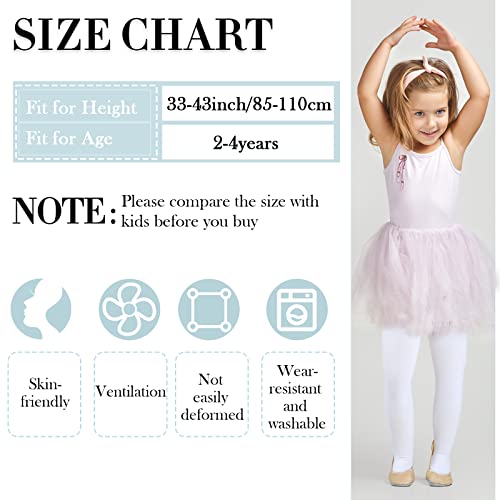 20 Pairs Girls Ballet Tights Toddler Dance Footed Tights Soft Ballet Tights Kids Soft Elasticity Tights Bulk School Uniform Stockings Costume(Medium) #TOP1