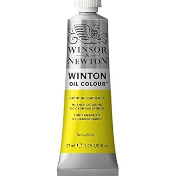 Winsor & Newton Winton 1414087 Fine Oil Paint - 37 ml Tube with Even Consistency, Lightfast, High Coverage, Rich in Colour Pigments - Cadmium Yellow Lemon Shade