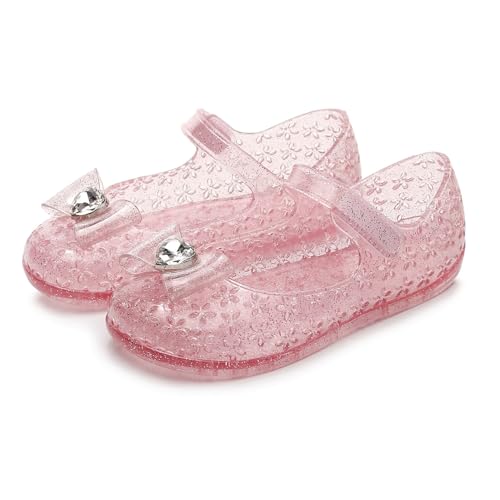 Jelly Shoes for Little Girls Kids Toddler Princess Sandals Birthday Dance Party Heart Rhinestone Bow Mary Jane Shoes2