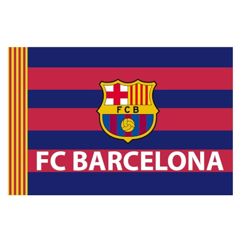 JYC CREATIVE Bandera Gorro Bufanda Oficiales de Equipos de Fútbol, Equipación Oficial Fútbol, Regalo de Equipo de Equipación (FR/ES, Letras, Talla única, Bandera, Barcelona)