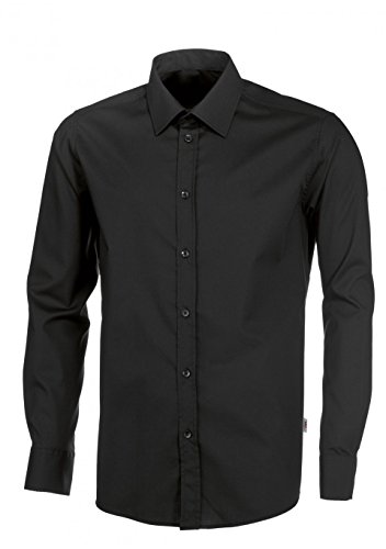 Camisa negra BP 1563 STRETCH talla 47/48 de manga larga para hombre