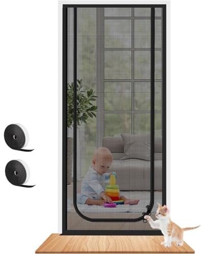 Porte à chatière noire installation facile pour petits animaux - 2