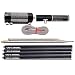 PAC-12 Portable Shortwave Antenna, Field Assembly Compact Edition Multi Band Vertical Antenna with Slide Regulator