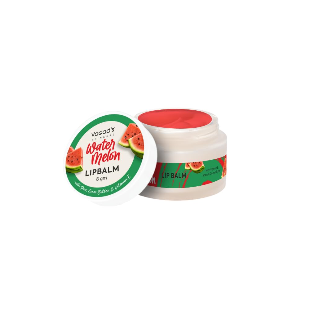 Watermelon Lip Balm 8g | Moisturizing Lip Care with Shea Butter & Natural Oils | Enriched with Coconut & Almond Oil | Vitamin E Formula | Smooth & Supple Lips | Daily Use Lip Care-picture-23
