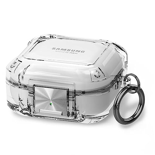 For Galaxy Buds 2 / Galaxy Buds? Pro/Galaxy Buds Live �P�[�X samsung buds 2 pro�J�o�[ �n�[�h TPU ���S�ȃ��b�N�t�� �J���r�i�t�� ���C�����X�[�d�Ή� �J���r�i�t�� �S�ʕی�P�[�X
