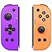 Produktbild YIKUI Drahtloser Joy Cons Controller (L/R) für Nintendo Switch, Einstellbarer Turbo unterstützt Gyro-Achse und Dual Vibration-Funktionen Kompatibler Nintendo Switch/Switch Lite (Lila & Orange)