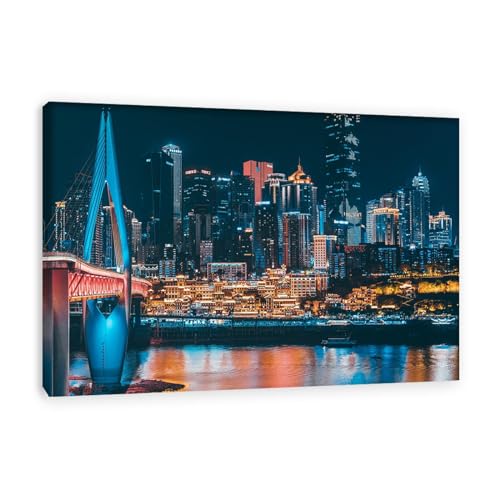 Tableau toile New York moderne grand format 50x75 cm deco murale chambre et bureau