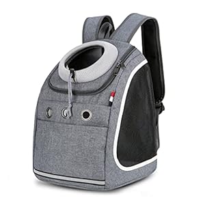 PETCUTE Hondenrugzak, hondenrugzak voor kleine honden, kattenrugzak, kattendraagtas, hondentas voor wandelen, reizen, kamperen