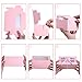 Ybaoo 65 PCS Pink Cookie Boxes with Window - 6.29x3.54x2.95 Inches Bakery, Treat, Dessert, Pie, Donuts, Macaroon, Cupcake, Small Gift Boxes for Party, Business(Pink)