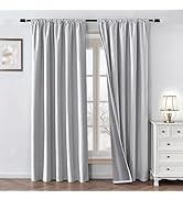 Zyvola EUSCNAA5-BRWH5284D Blackout Curtains 2 Panels