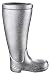 Produktbild Casablanca Schirmständer Stiefel - Gummistiefel - Regenschirm Ständer - Farbe: Silber Höhe 45 cm
