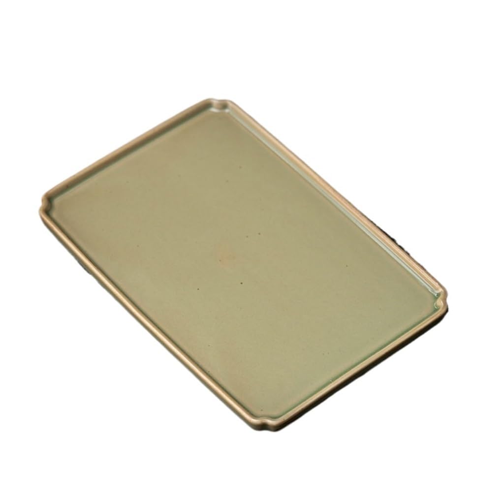 GTHTUHFD Kung Fu Tea Tray Household Retro Ceramic Tea Tray Home Storage Tray Kitchen Snack Tray Office Teapot Tray Tea Room Tray