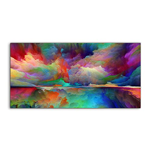Art mural en verre trempé Coloray 140x70cm, l'excellence de la décoration contemporaine
