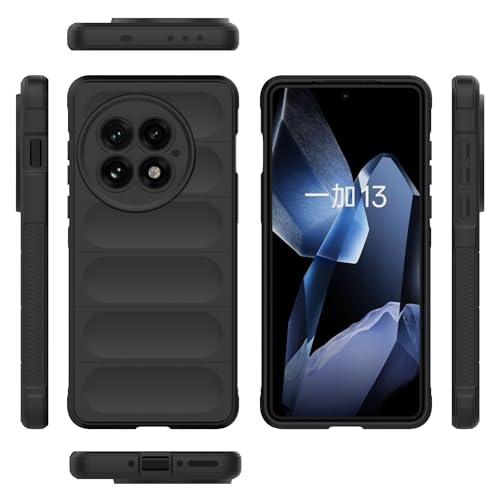 OnePlus 13 5GpdbP[X VRXJo[ t{fBی ϏՌ h~ \tgCi[t@Co[tbLOP[X(Black)